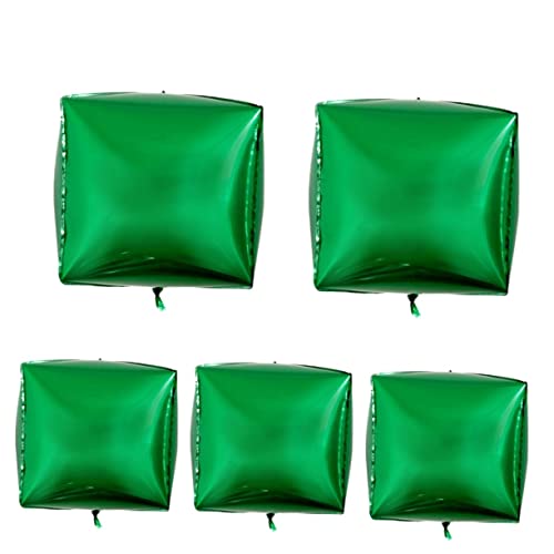 HOLIDYOYO 5 Stück 24 quadratischer Ballon Luftballons für Geburtstagsfeier Party quadratischer Folienballon zahlen luftballon würfel folienballons 24-Zoll-Ballons Green HOLIDYOYO 5 Stück 24 quadratischer Ballon Luftballons für Geburtstagsfeier Party quadratischer Folienballon zahlen luftballon würfel folienballons 24-Zoll-Ballons Green von HOLIDYOYO