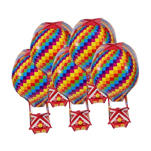 HOLIDYOYO 5 Stück Heißluftballon Dekoration Aluminiumfolie Heiß Geburtstag Luftballons Regenbogen-heißluftballon Aluminiumballons Dekorationen Willkommensballons Geburtstagsfeier Ballon HOLIDYOYO 5 Stück Heißluftballon Dekoration Aluminiumfolie Heiß Geburtstag Luftballons Regenbogen-heißluftballon Aluminiumballons Dekorationen Willkommensballons Geburtstagsfeier Ballon von HOLIDYOYO