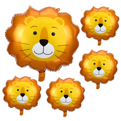 HOLIDYOYO 5 Stück Löwenballons Große Dschungelballons Tierparty Babynummer Geburtstag LED Pfotenballon Dekoration Neuheitsballon Löwenpartyzubehör Löwen Modellierballons HOLIDYOYO 5 Stück Löwenballons Große Dschungelballons Tierparty Babynummer Geburtstag LED Pfotenballon Dekoration Neuheitsballon Löwenpartyzubehör Löwen Modellierballons von HOLIDYOYO