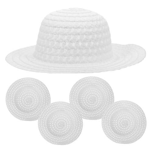 HOLIDYOYO 5 Stück Teiliges Strohhut DIY Weißer Leerer Bastelhut zum Bemalen Kreatives und Bastelset für Jungen und Mädchen Sicherer Stabiler Materialmix für Sommerpartys und Sonnenschutz HOLIDYOYO 5 Stück Teiliges Strohhut DIY Weißer Leerer Bastelhut zum Bemalen Kreatives und Bastelset für Jungen und Mädchen Sicherer Stabiler Materialmix für Sommerpartys und Sonnenschutz von HOLIDYOYO