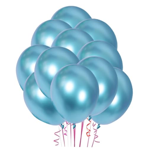 HOLIDYOYO 50 Stück 10 Latexballons Für Party Ballonbogen Set Durchsichtige Ballons Zum Befüllen Spiralförmige Gedenkballons Glänzende Ballons Party Ornamente Ballonbogenband Beige von HOLIDYOYO