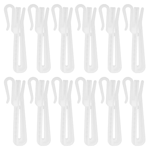 HOLIDYOYO 50 Stück Gardinenhaken Verstellbare Vorhanghaken für Faltenvorhänge Einfache Installation und Anpassung Vorhanghöhe Zubehör für Zuhause Robuste und Langlebige Clip Haken HOLIDYOYO 50 Stück Gardinenhaken Verstellbare Vorhanghaken für Faltenvorhänge Einfache Installation und Anpassung Vorhanghöhe Zubehör für Zuhause Robuste und Langlebige Clip Haken von HOLIDYOYO