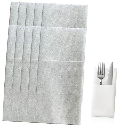 HOLIDYOYO 50 Stück Geschenkpapier für Messer und täglich Besteck Prost Party Serviette Weiß HOLIDYOYO 50 Stück Geschenkpapier für Messer und täglich Besteck Prost Party Serviette Weiß von HOLIDYOYO