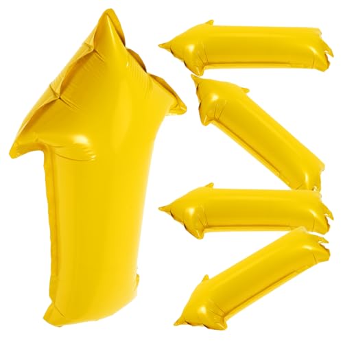 HOLIDYOYO 5Er Set Erster Cartoon Geformt Marineblau Geburtstagsballons Dekorationen Partydekorationen Ballonbogen Fiesta Geburtstagsdekorationen Themen Gelb Pe Aluminiumfolie von HOLIDYOYO