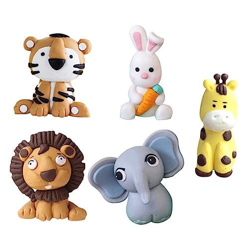HOLIDYOYO 5Stücke Cartoon Tier Kuchen Dekoration Kreative Geburtstagstorten Ornamente Aus Weichem Giraffe Tiger Elefant Hase Für Kindergeburtstagsfeiern HOLIDYOYO 5Stücke Cartoon Tier Kuchen Dekoration Kreative Geburtstagstorten Ornamente Aus Weichem Giraffe Tiger Elefant Hase Für Kindergeburtstagsfeiern von HOLIDYOYO