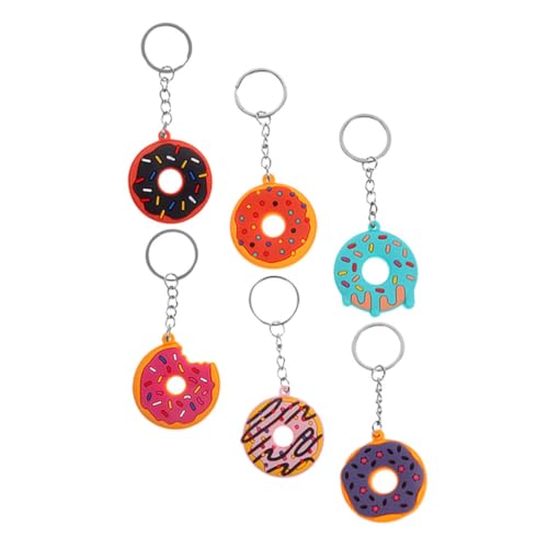 HOLIDYOYO 6 Stück Donut-förmiger Anhänger Zum Aufhängen, Dessert-form, Schlüsselanhänger-anhänger Für Geldbörse, Geldbörse HOLIDYOYO 6 Stück Donut-förmiger Anhänger Zum Aufhängen, Dessert-form, Schlüsselanhänger-anhänger Für Geldbörse, Geldbörse von HOLIDYOYO