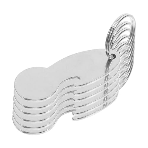 HOLIDYOYO 6 Stück Token-schlüsselanhänger Aluminium Ring Einkaufswagen -token -schlüsselbund Mini-schlüsselanhänger Schlüsselanhänger Mit Einkaufswagenchips Supermarkt Rostfreier Stahl von HOLIDYOYO