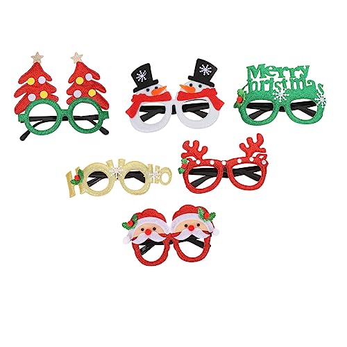 HOLIDYOYO 6 Stück Weihnachtsgläser Zubehör Weihnachtskostüm-brille Rentier-brille Weihnachtsfeierbrille Neuheit Party Brille Weihnachtliche Glitzerbrille Weihnachten Led Stoff HOLIDYOYO 6 Stück Weihnachtsgläser Zubehör Weihnachtskostüm-brille Rentier-brille Weihnachtsfeierbrille Neuheit Party Brille Weihnachtliche Glitzerbrille Weihnachten Led Stoff von HOLIDYOYO
