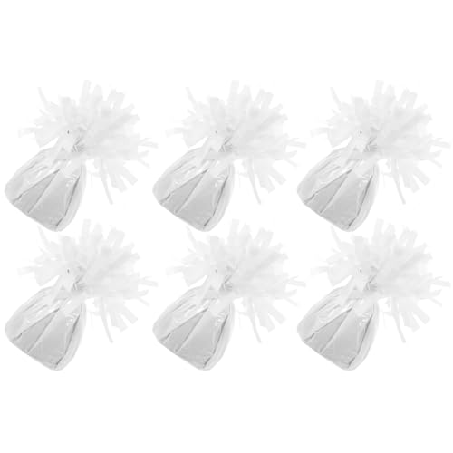 HOLIDYOYO 6 Stück ballongewichte weihnachtsdeko ballons helium Gewichte für Folienballons Hochzeit luftballons Gewichte aus Alufolie Ballon-Gewichtsblöcke PVC-versilberte Dekoration Weiß HOLIDYOYO 6 Stück ballongewichte weihnachtsdeko ballons helium Gewichte für Folienballons Hochzeit luftballons Gewichte aus Alufolie Ballon-Gewichtsblöcke PVC-versilberte Dekoration Weiß von HOLIDYOYO