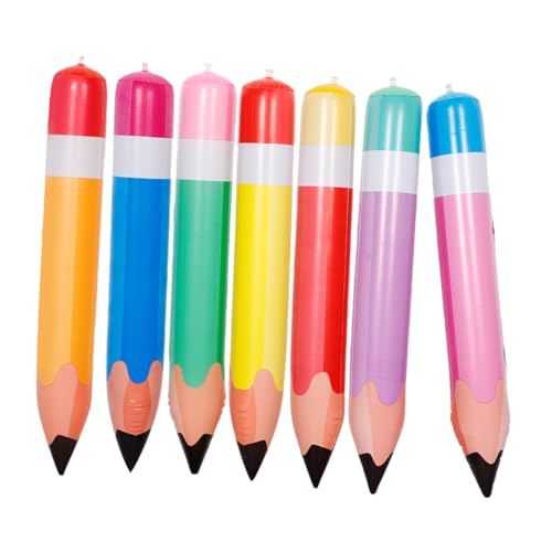 HOLIDYOYO 7 Stück Teiliges Aufblasbare Bleistifte aus PVC Bunte Schulanfang Dekoration Große Jumbo Pencil Props für Klassenzimmer Einfache Aufhängung Lebendige Party und Schuldeko HOLIDYOYO 7 Stück Teiliges Aufblasbare Bleistifte aus PVC Bunte Schulanfang Dekoration Große Jumbo Pencil Props für Klassenzimmer Einfache Aufhängung Lebendige Party und Schuldeko von HOLIDYOYO
