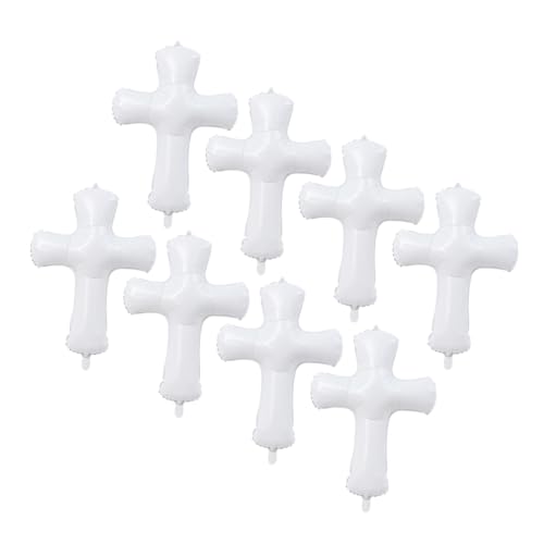 HOLIDYOYO 8 Stück Taufballons Ballon zur Erstkommunion Dekorationen Braut Kreuzballons zur Taufe Junge Die Rosa taufgeschenke weiße ballons Babyparty-Kreuzballons Partyballons Aluminiumfolie HOLIDYOYO 8 Stück Taufballons Ballon zur Erstkommunion Dekorationen Braut Kreuzballons zur Taufe Junge Die Rosa taufgeschenke weiße ballons Babyparty-Kreuzballons Partyballons Aluminiumfolie von HOLIDYOYO