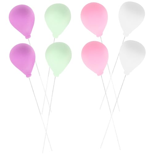 HOLIDYOYO 8Stücke Miniaturballons Für Puppenhaus Dekoration Runde Und Luftballons Zufälligen Farben Für Miniaturgärten Und DIY von HOLIDYOYO