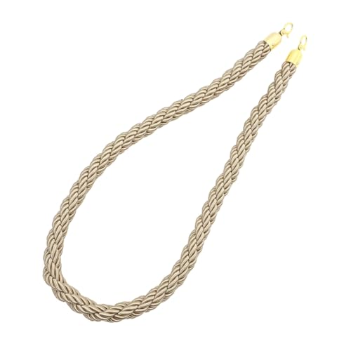 HOLIDYOYO Absperrseil mit Goldfarbenem Haken Robustes Juteseil für Personenleitsystem Vielseitig Einsetzbar als Barrier Rope für Warteschlangen Absperrungen und Dekorative von HOLIDYOYO