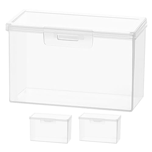 HOLIDYOYO Blanko-Spielkartenetui 3 Stück Durchsichtige Kartendeck-Box Kunststoff-Spielkarten-Aufbewahrungsbox Halter für,Sammelkarten Box,für Bankkarten Visitenkarten von HOLIDYOYO