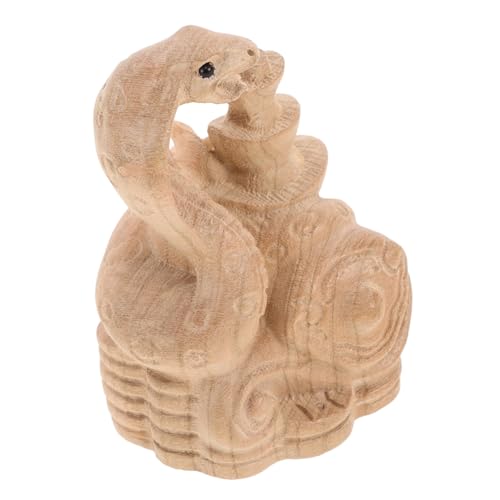 HOLIDYOYO Chinesische Schlangenstatue Aus Holz Süße Drachen Holzfigur Für Feng Shui Handgefertigte Neujahrsschlange Tischdekoration Und Mondfigur Für Zuhause HOLIDYOYO Chinesische Schlangenstatue Aus Holz Süße Drachen Holzfigur Für Feng Shui Handgefertigte Neujahrsschlange Tischdekoration Und Mondfigur Für Zuhause von HOLIDYOYO
