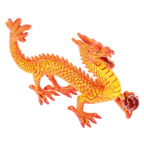 HOLIDYOYO Chinesisches Drachenmodell Sternzeichen-Drachen-Figuren-dekore Chinesische Mondfigur Neujahrsdekoration 2024 Chinesische Drachenfigur Jahr des Plastik Tier Schreibtisch Wagen von HOLIDYOYO