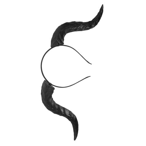 HOLIDYOYO Detachable Ox Horn Headband Leichtes Stirnband mit Abnehmbaren Stierhörnern für Halloween Cosplay Karneval Party Zubehör Schwarz HOLIDYOYO Detachable Ox Horn Headband Leichtes Stirnband mit Abnehmbaren Stierhörnern für Halloween Cosplay Karneval Party Zubehör Schwarz von HOLIDYOYO