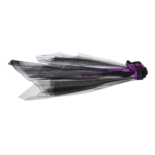 HOLIDYOYO Dunkler Halloween Schleier mit Rosenblütenkrone Leichter Floraler Brautschleier Vielseitiges Cosplay-accessoire für Tag der Toten Party und Gothic Kostüm HOLIDYOYO Dunkler Halloween Schleier mit Rosenblütenkrone Leichter Floraler Brautschleier Vielseitiges Cosplay-accessoire für Tag der Toten Party und Gothic Kostüm von HOLIDYOYO