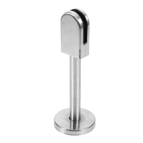 HOLIDYOYO Edelstahl Glasstützstab mit Klemme für Glasregale und Trennwände Rostfrei Einfache Montage Stabiler Halter für Duschglas und Handläufe Vielseitig Einsetzbar von HOLIDYOYO