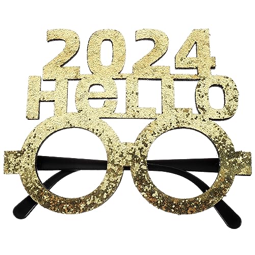 HOLIDYOYO Frohes Neues Jahr Gläser Ausgefallene Neujahrspartygläser Feierpartygeschenk Für 2024 Silvesterpartydekorationen von HOLIDYOYO
