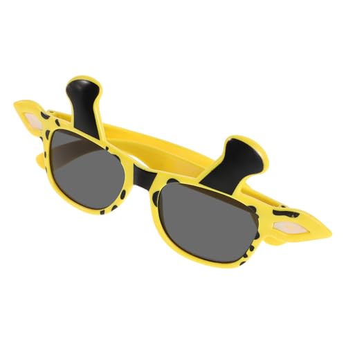 HOLIDYOYO Gelbe Giraffen Kostümbrille Tierkostüm Accessoire für Geburtstagsfeier Feier Dekoration Karneval Fasching Jungel Themen Brille Jungen Mädchen von HOLIDYOYO