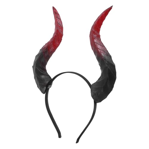HOLIDYOYO Haarreif mit Abnehmbaren Stierhörnern Elastisch und Leicht Schwarzer und Roter Teufelshörner-kopfschmuck für Halloween Karneval Cosplay und Party HOLIDYOYO Haarreif mit Abnehmbaren Stierhörnern Elastisch und Leicht Schwarzer und Roter Teufelshörner-kopfschmuck für Halloween Karneval Cosplay und Party von HOLIDYOYO