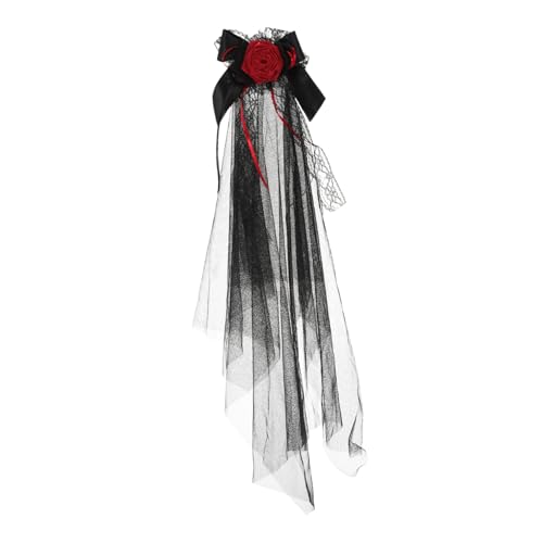 HOLIDYOYO Halloween Gothic Haarreif mit Schwarzem Netzschleier und Realistischen Rosen Blumenkopfbedeckung für Damen Vielseitiges Accessoire für Halloween Cosplay und Gothic Partys HOLIDYOYO Halloween Gothic Haarreif mit Schwarzem Netzschleier und Realistischen Rosen Blumenkopfbedeckung für Damen Vielseitiges Accessoire für Halloween Cosplay und Gothic Partys von HOLIDYOYO