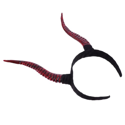 HOLIDYOYO Halloween Haarreif mit Roter Antilopenhörner Kopfschmuck Leichtes Komfortables Stirnband für Damen und Herren Einzigartiges Design für Party und Cosplay HOLIDYOYO Halloween Haarreif mit Roter Antilopenhörner Kopfschmuck Leichtes Komfortables Stirnband für Damen und Herren Einzigartiges Design für Party und Cosplay von HOLIDYOYO