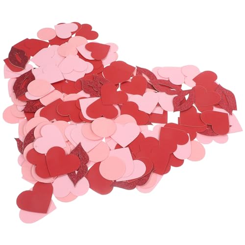 HOLIDYOYO Herz-Konfetti 200 Stück Liebeskonfetti Lippen- Und Herz-Tischstreuer Papierkonfetti Für Hochzeit Geburtstag Valentinstag Party-Dekoration – Pailletten von HOLIDYOYO