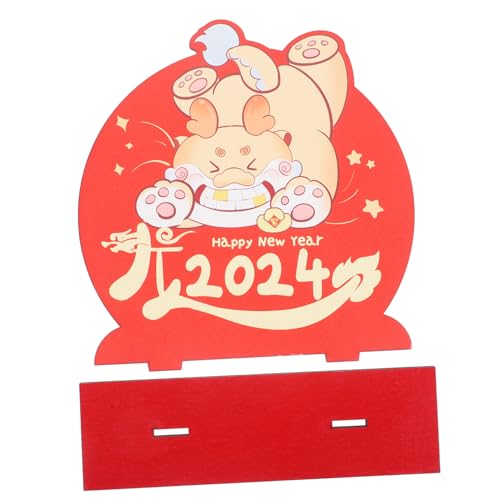 HOLIDYOYO Chinesisches Neujahr Holz Tischschild Dekoration Für Jahr des Drachen Festliche Tischgestaltung Für Zuhause Und Büro Neujahr Tischdeko Mit Feiner Verarbeitung HOLIDYOYO Chinesisches Neujahr Holz Tischschild Dekoration Für Jahr des Drachen Festliche Tischgestaltung Für Zuhause Und Büro Neujahr Tischdeko Mit Feiner Verarbeitung von HOLIDYOYO