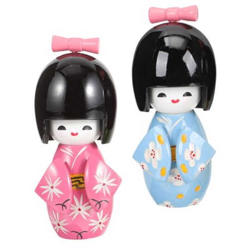 HOLIDYOYO Japanische Kimono-holzpuppen Heimdekorationsset Japanisches Bastelzimmer- von HOLIDYOYO