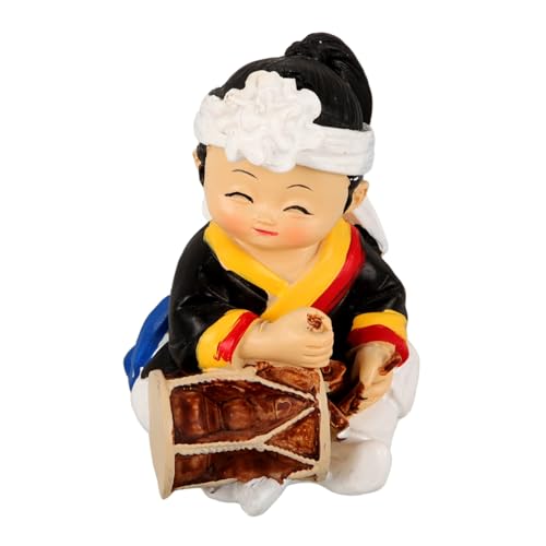 HOLIDYOYO Koreanische Kleidung Puppenornamente Kostümminiaturen Kleine Puppen Für Mädchen Plüschdekoration Cartoon Hanbok Puppe Figur Koreanische Handarbeit Hanbok Puppe Harz von HOLIDYOYO