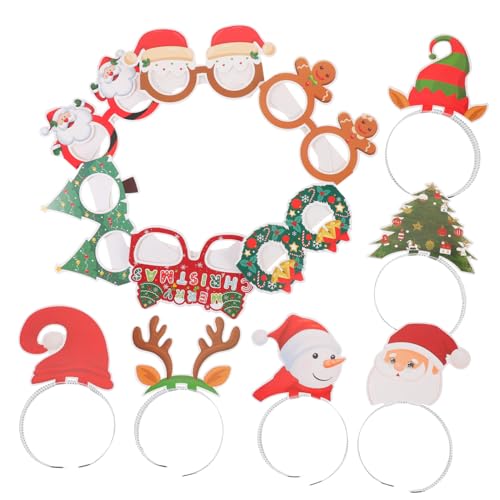 HOLIDYOYO 1 Set Von Weihnachten Glitter Party Es Brillen Rahmen Stirnbänder Requisiten Weihnachten Brille Stirnband Photo Booth Dekorationen HOLIDYOYO 1 Set Von Weihnachten Glitter Party Es Brillen Rahmen Stirnbänder Requisiten Weihnachten Brille Stirnband Photo Booth Dekorationen von HOLIDYOYO