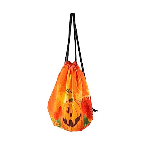 HOLIDYOYO Kürbislaterne -Trolleytasche Kürbis-Bonbontüten Beutel beängstigend halloween behälter für süßigkeiten halloween süßigkeiten eimer halloween dekoration Lustige Kürbiskasche Orange von HOLIDYOYO