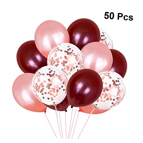 HOLIDYOYO Latexballons Set Für Geburtstagsfeiern Und Hochzeiten 20 Weinrote 20 Roségoldene Und 10 Roségoldene Konfetti Ballons Partydekoration Für Jubiläen Und Feste HOLIDYOYO Latexballons Set Für Geburtstagsfeiern Und Hochzeiten 20 Weinrote 20 Roségoldene Und 10 Roségoldene Konfetti Ballons Partydekoration Für Jubiläen Und Feste von HOLIDYOYO