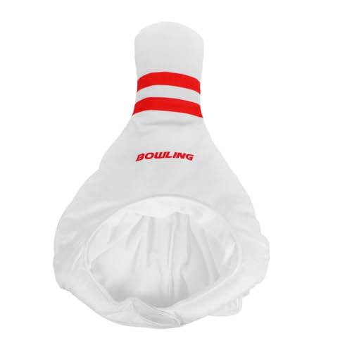 HOLIDYOYO Leistungsrequisiten Mit Kopfbedeckung Zubehör Erwachsene Bowling-geburtstagshut Party Halloween Kostüme Damen Bestickt Für Lustig Kostümhut Cartoon-Hut-Requisite Pp Baumwolle Weiß von HOLIDYOYO
