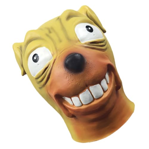 HOLIDYOYO Lustige Hundemaske aus Leichtem Latex für Halloween Karneval Party Realistische Kostüm Requisite Bequem Tragbar für Cosplay und Festtagsdekoration HOLIDYOYO Lustige Hundemaske aus Leichtem Latex für Halloween Karneval Party Realistische Kostüm Requisite Bequem Tragbar für Cosplay und Festtagsdekoration von HOLIDYOYO