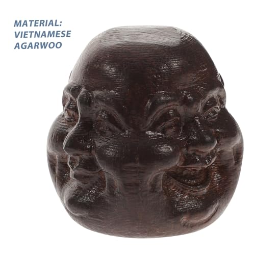 HOLIDYOYO Miniatur Buddha Kopf Holzfigur Handgefertigt Duftholz Viergesichtiger Buddha Holzschnitzerei Ornament Feng Shui Dekoration Sammlerstück HOLIDYOYO Miniatur Buddha Kopf Holzfigur Handgefertigt Duftholz Viergesichtiger Buddha Holzschnitzerei Ornament Feng Shui Dekoration Sammlerstück von HOLIDYOYO