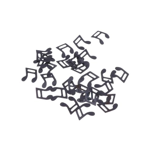 HOLIDYOYO Musiknoten Konfetti Partydeko Schwarz Tischdekoration für Musikparty Geburtstagsfeier Hochzeit Babyparty Langlebiges Wiederverwendbares Streukonfetti Romantische Atmosphäre von HOLIDYOYO