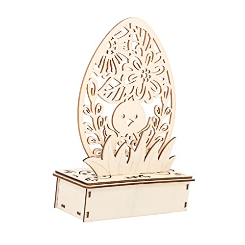 HOLIDYOYO Osterdeko DIY Eierform Holzornament mit Batteriefach Einzigartige Frühlingsdeko für Innenräume Kreative Festtagsdekoration für Zuhause Bar und Restaurant ohne Batterien HOLIDYOYO Osterdeko DIY Eierform Holzornament mit Batteriefach Einzigartige Frühlingsdeko für Innenräume Kreative Festtagsdekoration für Zuhause Bar und Restaurant ohne Batterien von HOLIDYOYO