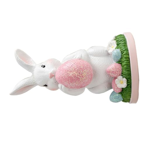 HOLIDYOYO Osterhase Harz Figur Ornamente Ostern Tisch Mittelstück Dekorationen Frühling Wohnkultur HOLIDYOYO Osterhase Harz Figur Ornamente Ostern Tisch Mittelstück Dekorationen Frühling Wohnkultur von HOLIDYOYO