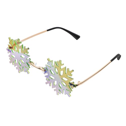 HOLIDYOYO Party Schneeflocken Sonnenbrille Goldrahmen Leichtes Foto Requisit für Weihnachten Karneval Cosplay Zubehör HOLIDYOYO Party Schneeflocken Sonnenbrille Goldrahmen Leichtes Foto Requisit für Weihnachten Karneval Cosplay Zubehör von HOLIDYOYO