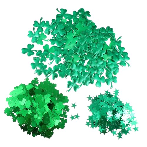 HOLIDYOYO Patrick's Day Kleeblatt Partydeko Teilig mit Papierstreu Sternen Irische Festdekoration für Patrick's Feier Grüne Party Accessoires Vielseitige Tischdekoration HOLIDYOYO Patrick's Day Kleeblatt Partydeko Teilig mit Papierstreu Sternen Irische Festdekoration für Patrick's Feier Grüne Party Accessoires Vielseitige Tischdekoration von HOLIDYOYO