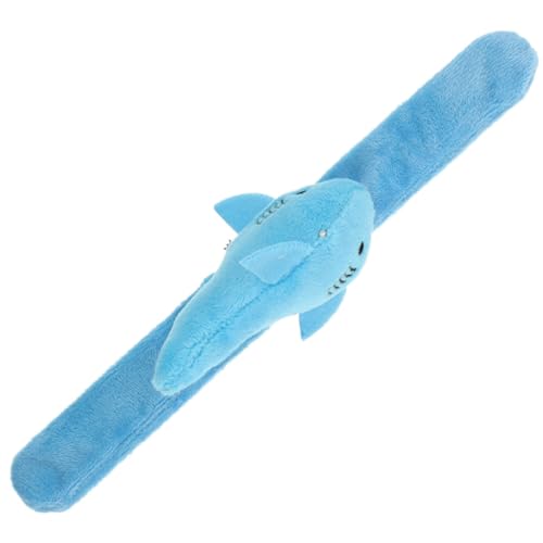HOLIDYOYO Plüschring Partyzubehör Partygeschenke Plüschspielzeug Ohrfeigenarmbänder Zur Dekoration Plüschtiere Party-armbänder Schlagarmband Kuscheltiere Klopfendes Armband Pp Baumwolle Blue von HOLIDYOYO