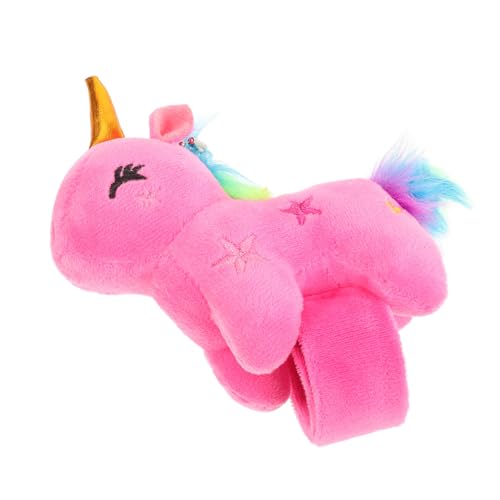 HOLIDYOYO Pop-Kreis-Armband Schild Karikatur Spielzeit handgelenk Spielzeugarmband Kinderarmband Plüscharmband Partyarmbänder Einhorn-Schlag Plüsch-Klapparmband im Tierstil PP Baumwolle Rosy HOLIDYOYO Pop-Kreis-Armband Schild Karikatur Spielzeit handgelenk Spielzeugarmband Kinderarmband Plüscharmband Partyarmbänder Einhorn-Schlag Plüsch-Klapparmband im Tierstil PP Baumwolle Rosy von HOLIDYOYO