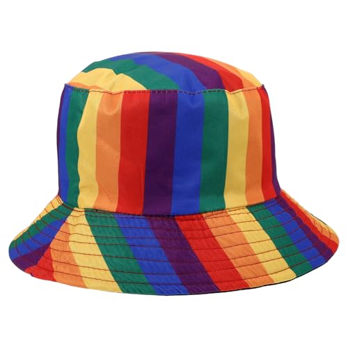 HOLIDYOYO Regenbogen Bucket Hut Schlapphut Breiter Sonnenschutzhut Farbiger Bucket Hut Lustige Krempenhüte Tropisch Bunt Für Jugendliche Und Männer Stroh Süßer Sonnenschutzhut Für HOLIDYOYO Regenbogen Bucket Hut Schlapphut Breiter Sonnenschutzhut Farbiger Bucket Hut Lustige Krempenhüte Tropisch Bunt Für Jugendliche Und Männer Stroh Süßer Sonnenschutzhut Für von HOLIDYOYO