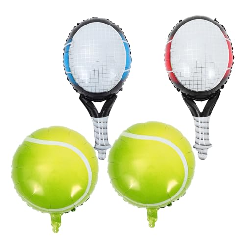 HOLIDYOYO Set Aus Tennisballons Und Schlägern 4 Teiliges Set Für Tennis Bachelorette Party Dekorationen Haltbare Folienballons Für Tennis Geburtstagsfeiern Inklusive 2 Hellgrünen HOLIDYOYO Set Aus Tennisballons Und Schlägern 4 Teiliges Set Für Tennis Bachelorette Party Dekorationen Haltbare Folienballons Für Tennis Geburtstagsfeiern Inklusive 2 Hellgrünen von HOLIDYOYO