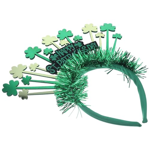HOLIDYOYO St. Patricks Day Stirnbänder Grünes Kleeblatt Kopfbedeckung Bopper Lucky Irish Haarband Urlaub Haarschmuck St. Patricks Day-Kostüm-Partygeschenke von HOLIDYOYO