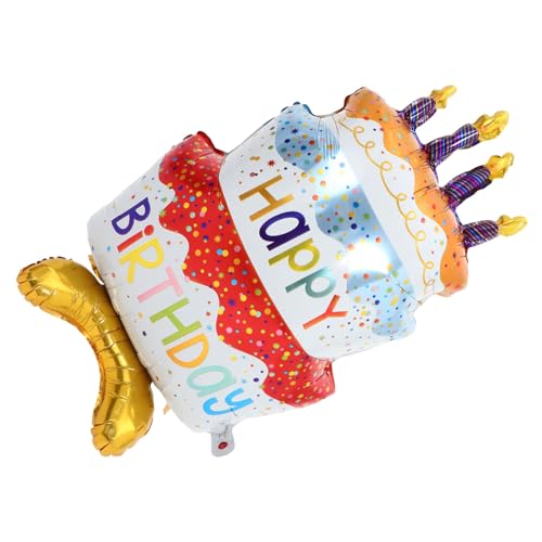 HOLIDYOYO Stehender Kuchen Folienballon mit Farbigem Sockel Lebensnahes Geburtstagsdekor Einfach Aufzublasen Atmosphärische Party deko für Geburtstag Feier HOLIDYOYO Stehender Kuchen Folienballon mit Farbigem Sockel Lebensnahes Geburtstagsdekor Einfach Aufzublasen Atmosphärische Party deko für Geburtstag Feier von HOLIDYOYO