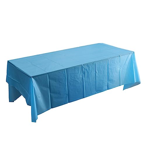 HOLIDYOYO Tischdecke Einweg Blau Wasserabweisende Pe Plastik Tischabdeckung für Party Picknick und Bankett Langlebig und Leicht Abwaschbar für HOLIDYOYO Tischdecke Einweg Blau Wasserabweisende Pe Plastik Tischabdeckung für Party Picknick und Bankett Langlebig und Leicht Abwaschbar für von HOLIDYOYO